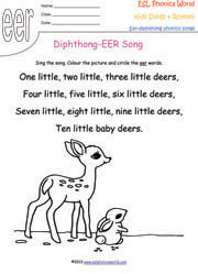 eer-diphthong-song-worksheet